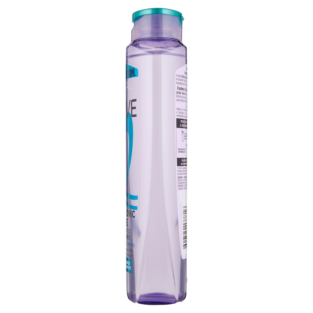 Elvive Hyaluronic Pure 72H Shampoo Purificante, per Cute e Radici Grasse, 300 ml
